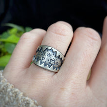 Load image into Gallery viewer, Big Bite Wide Band Ring / Size 7 - 7.5