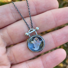 Load image into Gallery viewer, Trapped Ghostie Toggle Necklace {Mustard} / Choose Your Chain Length!