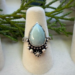 Larimar Statement Ring / Size 6.5