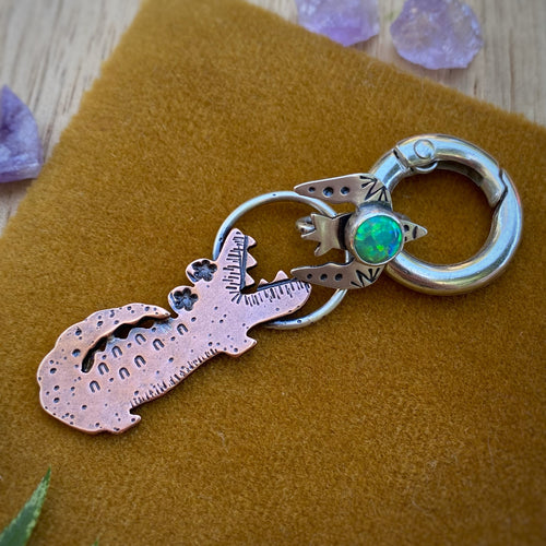 Starla the Gator Copper Charm
