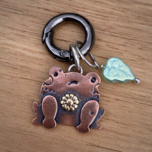 Load image into Gallery viewer, Penelope the Frog Copper Charm