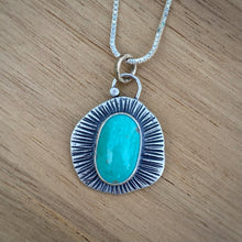 Load image into Gallery viewer, Turquoise Mountain Chunky Pendant Necklace / 20”