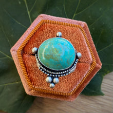Load image into Gallery viewer, Turquoise Mountain Statement Ring / Size 7.25 - 7.5