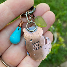 Load image into Gallery viewer, Ivy the Otter Jumbo Copper Charm