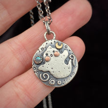 Load image into Gallery viewer, Labradorite Ghostie Pendant Necklace / 22”