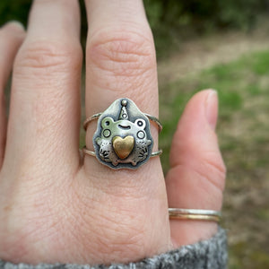 Gladys, the Party Frog Ring / Size 10.25-10.5