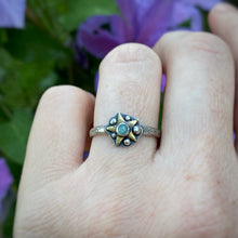 Load image into Gallery viewer, Amazonite Starry Stacker Ring / Size 9