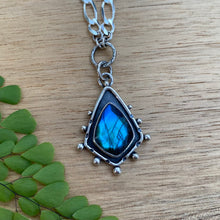 Load image into Gallery viewer, Labradorite Chunky Chain Statement Necklace / 18”