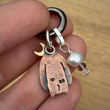 Load image into Gallery viewer, Luna the Bunny Copper &amp; Pink Opal Charm