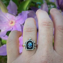 Load image into Gallery viewer, Moonstone Lantern Shadowbox Ring / Size 8.5
