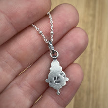 Load image into Gallery viewer, Garnet &amp; Black Sapphire Mini Statement Necklace / 20”