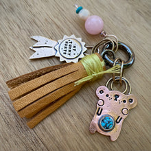 Load image into Gallery viewer, Sandy the Bear Turquoise Copper Charm
