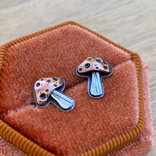 Load image into Gallery viewer, Mixed Metal Mushie Stud Earrings {A}