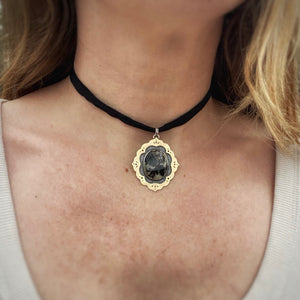 Phlogopite Ornate Frame Necklace