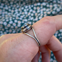 Load image into Gallery viewer, Flower Millefiori Glass Ring / Size 10