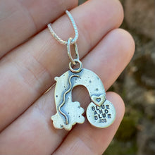 Load image into Gallery viewer, Abalone Quartz Rainbow Necklace / 18”