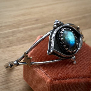 Labradorite Evil Eye Cuff