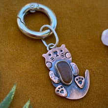Load image into Gallery viewer, Amber the Otter Copper Charm