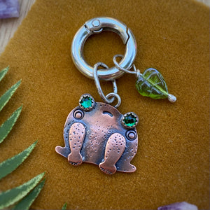 Babs the Frog Copper Charm