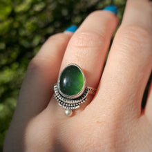 Load image into Gallery viewer, Green Serpentine Statement Ring / Size 8.75