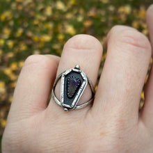 Load image into Gallery viewer, Amethyst Coffin Ring / Size 7.75