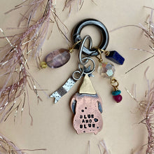 Load image into Gallery viewer, Wallflower, the Party Bunny Peridot &amp; Copper Charm