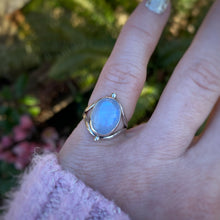 Load image into Gallery viewer, Rainbow Moonstone Chunky Ring / Size 5 - 5.25