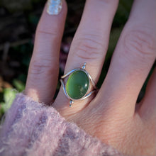 Load image into Gallery viewer, Green Serpentine Chunky Ring / Size 7.25 - 7.5