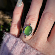 Load image into Gallery viewer, Green Serpentine Chunky Ring / Size 7.25 - 7.5