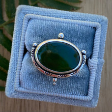 Load image into Gallery viewer, Green Serpentine Chunky Ring / Size 6 - 6.25