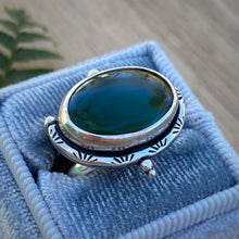Load image into Gallery viewer, Green Serpentine Chunky Ring / Size 6 - 6.25