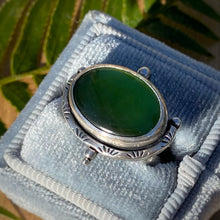 Load image into Gallery viewer, Green Serpentine Chunky Ring / Size 6 - 6.25