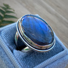 Load image into Gallery viewer, Labradorite Chunky Ring / Size 6.75 - 7
