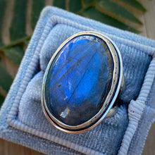 Load image into Gallery viewer, Labradorite Chunky Ring / Size 6.75 - 7