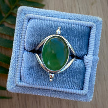 Load image into Gallery viewer, Green Serpentine Chunky Ring / Size 7.25 - 7.5