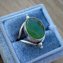 Load image into Gallery viewer, Green Serpentine Chunky Ring / Size 7.25 - 7.5