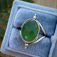Load image into Gallery viewer, Green Serpentine Chunky Ring / Size 7.25 - 7.5