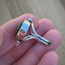 Load image into Gallery viewer, Green Serpentine Chunky Ring / Size 7.25 - 7.5