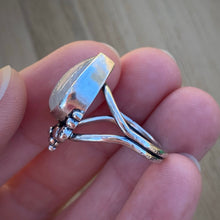 Load image into Gallery viewer, Rainbow Moonstone Chunky Ring / Size 7.75 - 8