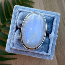 Load image into Gallery viewer, Rainbow Moonstone Chunky Ring / Size 8.75 - 9