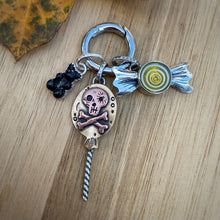 Load image into Gallery viewer, Glass &amp; Resin Trick?-or-Treat? Charm Set {Yellow} / No Chain