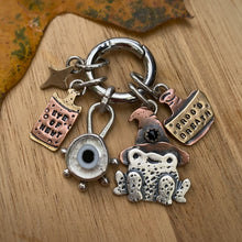 Load image into Gallery viewer, Glass &amp; Onyx Witch's Potion Charm Set {Clear} / No Chain