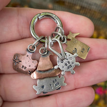 Load image into Gallery viewer, Glass &amp; Onyx Witch's Potion Charm Set {Clear} / No Chain