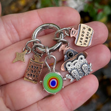 Load image into Gallery viewer, Glass &amp; Onyx Witch's Potion Charm Set {Green} / No Chain