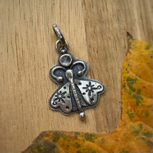 Load image into Gallery viewer, Rainbow Moonstone Moth Charm / No Chain