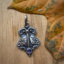 Load image into Gallery viewer, Tanzanite Moth Charm / No Chain