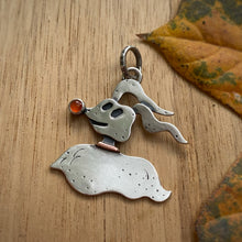 Load image into Gallery viewer, Carnelian Ghost Pup Charm {A} / No Chain