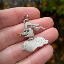 Load image into Gallery viewer, Carnelian Ghost Pup Charm {A} / No Chain