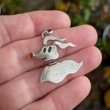 Load image into Gallery viewer, Carnelian Ghost Pup Charm {B} / No Chain