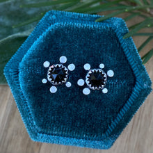 Load image into Gallery viewer, Black Spinel Granule Studs